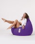 Atelier Del Sofa Premium XXL Puf de Jardín Morado Impermeable Comodidad y Relajación 115 cm